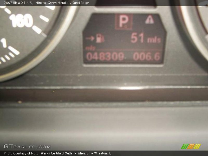 Mineral Green Metallic / Sand Beige 2007 BMW X5 4.8i