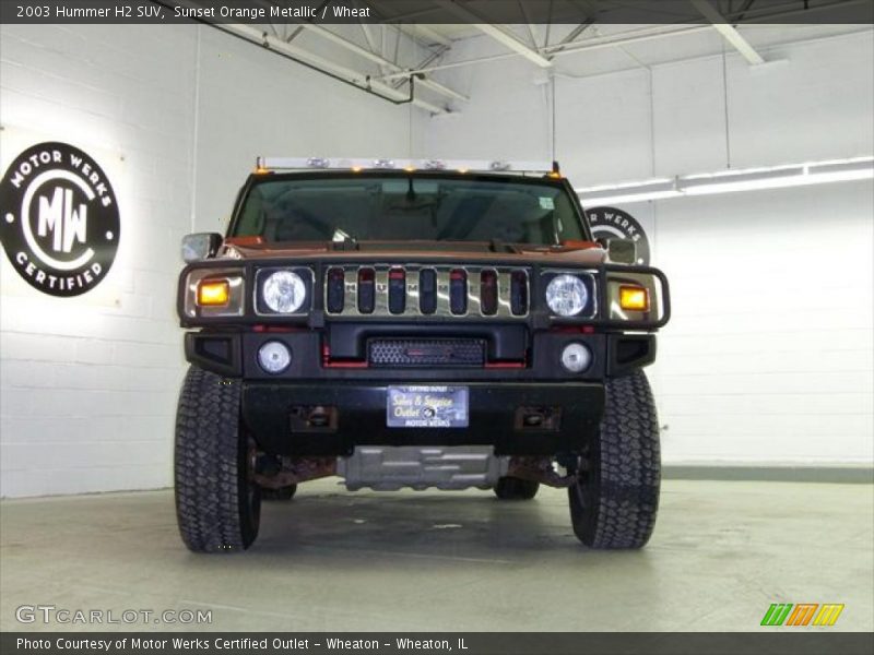 Sunset Orange Metallic / Wheat 2003 Hummer H2 SUV