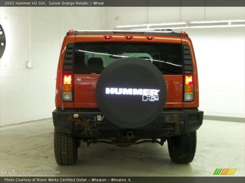 Sunset Orange Metallic / Wheat 2003 Hummer H2 SUV