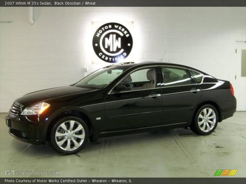 Black Obsidian / Wheat 2007 Infiniti M 35x Sedan