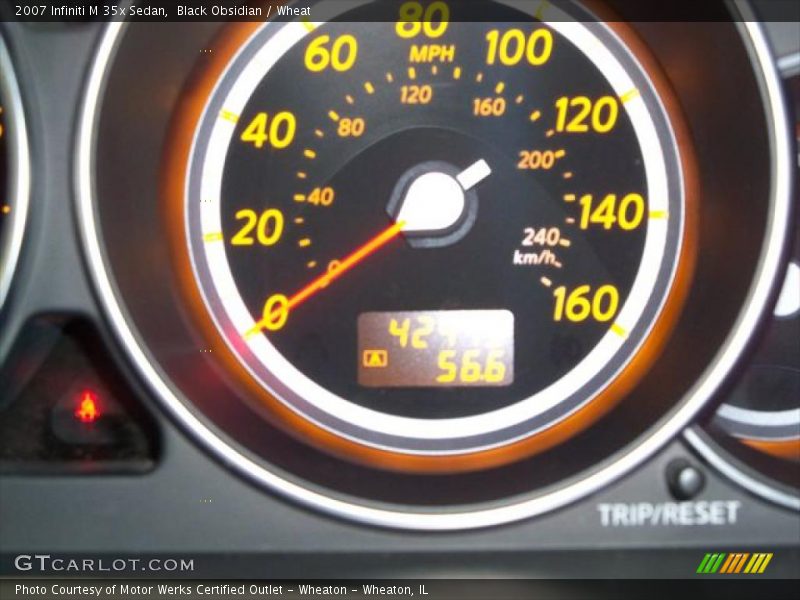 Black Obsidian / Wheat 2007 Infiniti M 35x Sedan
