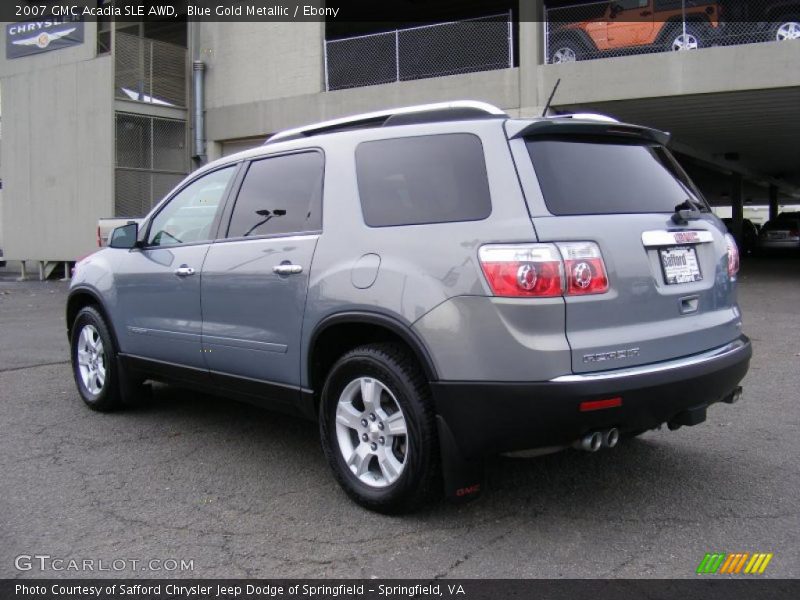 2007 Acadia SLE AWD Blue Gold Metallic