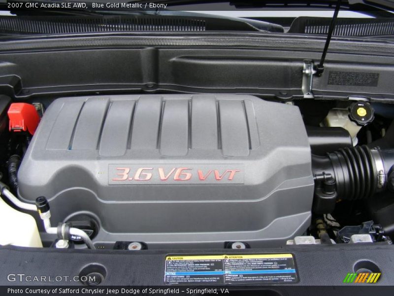  2007 Acadia SLE AWD Engine - 3.6 Liter DOHC 24-Valve VVT V6