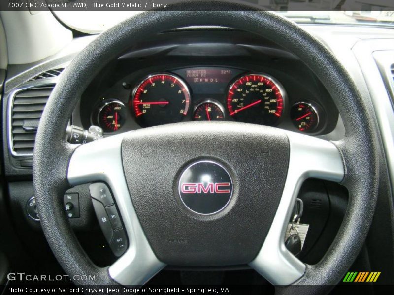 Blue Gold Metallic / Ebony 2007 GMC Acadia SLE AWD