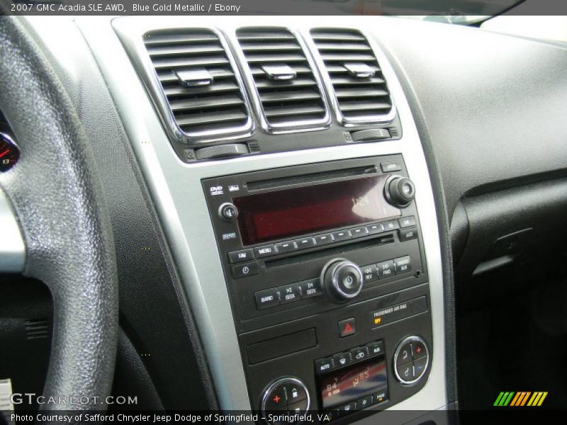 Controls of 2007 Acadia SLE AWD