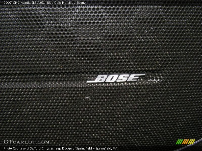Blue Gold Metallic / Ebony 2007 GMC Acadia SLE AWD
