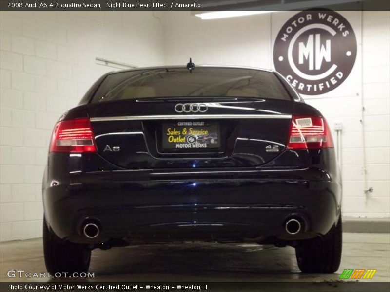 Night Blue Pearl Effect / Amaretto 2008 Audi A6 4.2 quattro Sedan