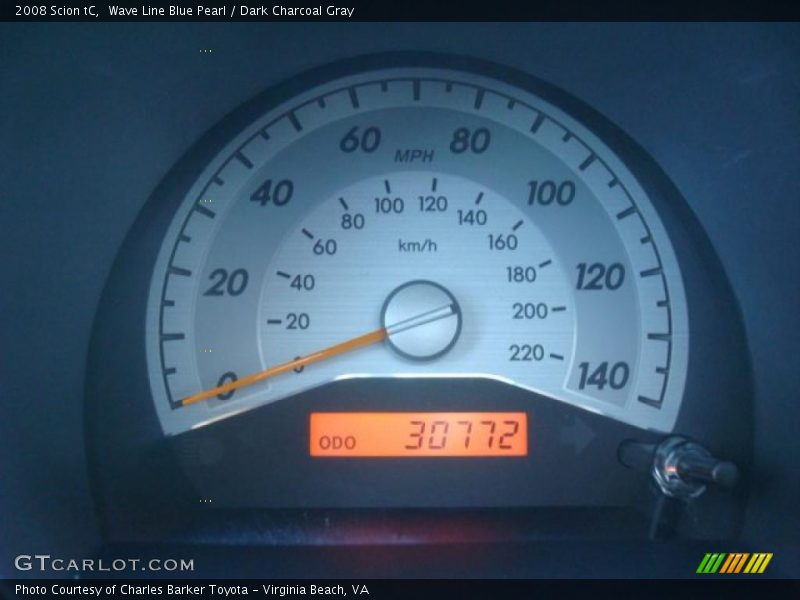 Wave Line Blue Pearl / Dark Charcoal Gray 2008 Scion tC