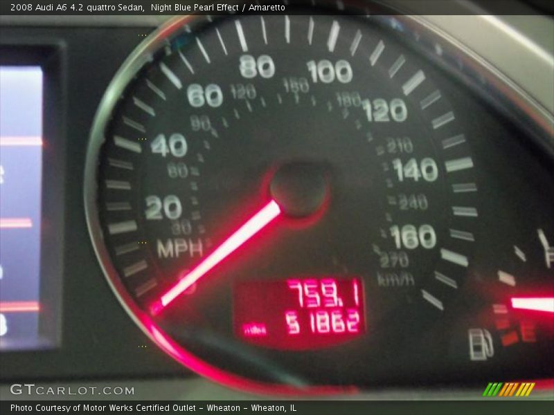 Night Blue Pearl Effect / Amaretto 2008 Audi A6 4.2 quattro Sedan