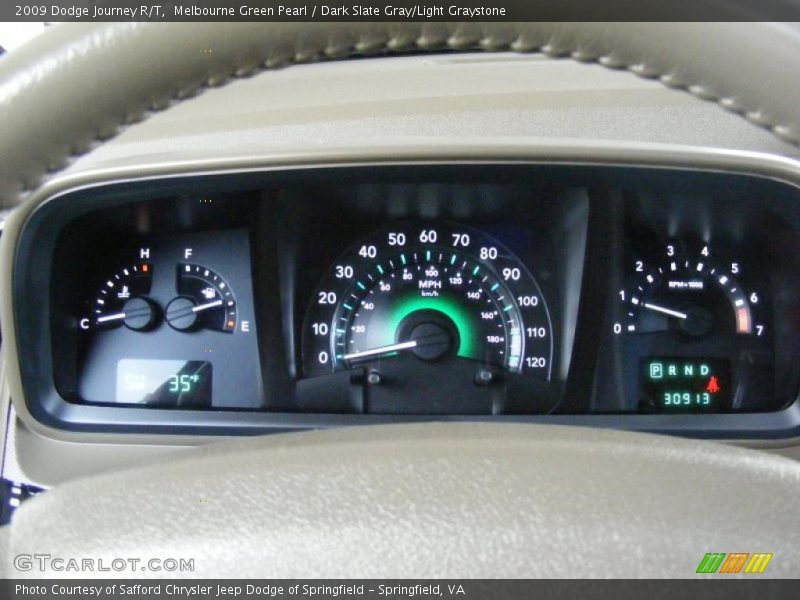 Melbourne Green Pearl / Dark Slate Gray/Light Graystone 2009 Dodge Journey R/T