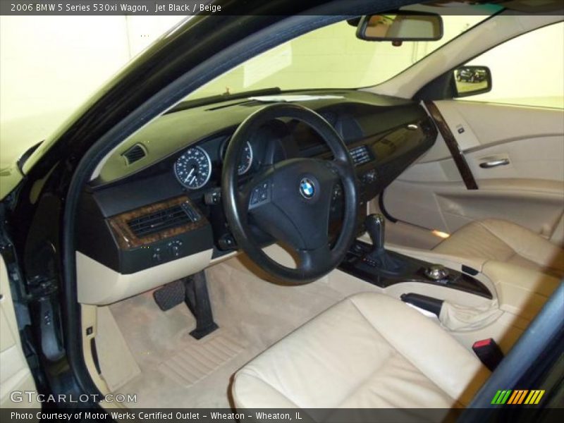 Beige Interior - 2006 5 Series 530xi Wagon 