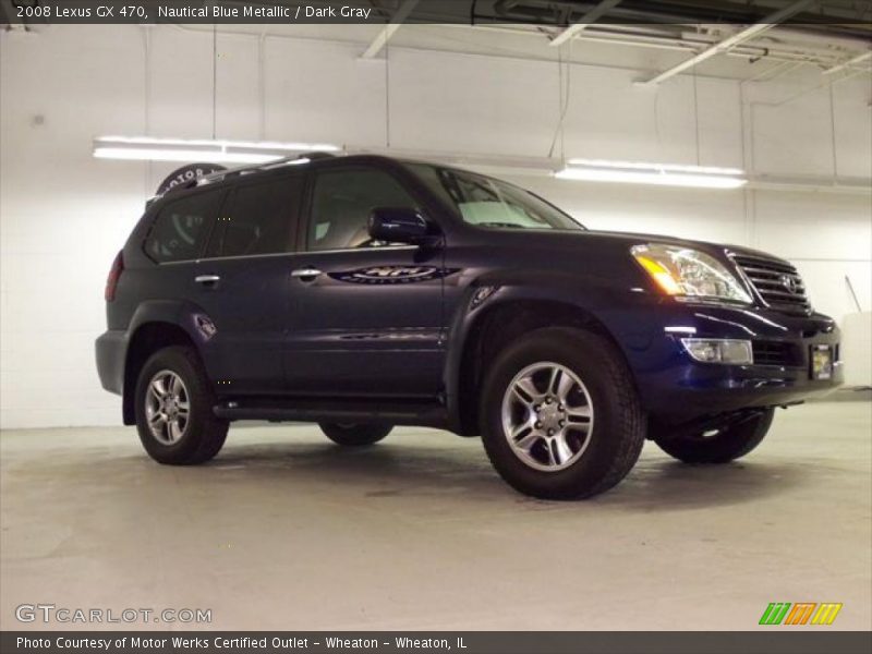 Nautical Blue Metallic / Dark Gray 2008 Lexus GX 470