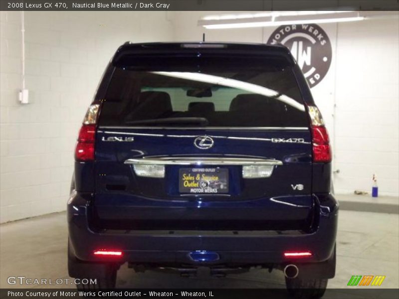 Nautical Blue Metallic / Dark Gray 2008 Lexus GX 470