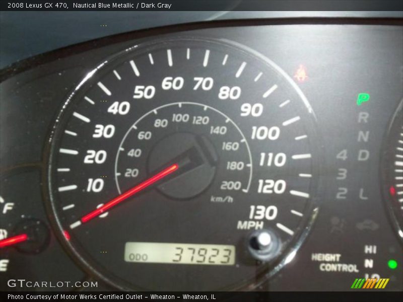 Nautical Blue Metallic / Dark Gray 2008 Lexus GX 470