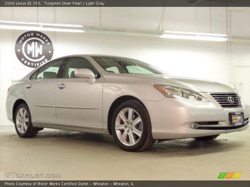 Tungsten Silver Pearl / Light Gray 2009 Lexus ES 350