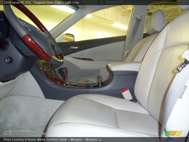 Tungsten Silver Pearl / Light Gray 2009 Lexus ES 350