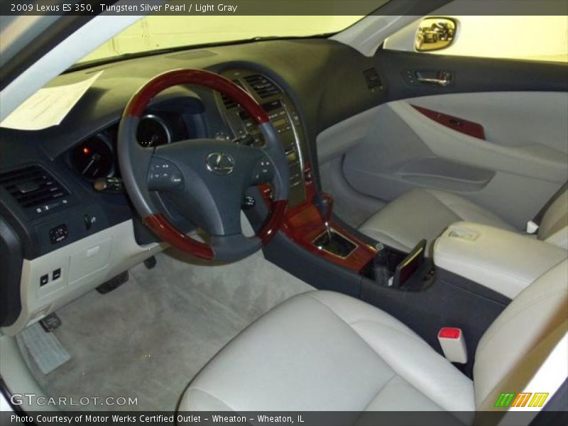 Tungsten Silver Pearl / Light Gray 2009 Lexus ES 350