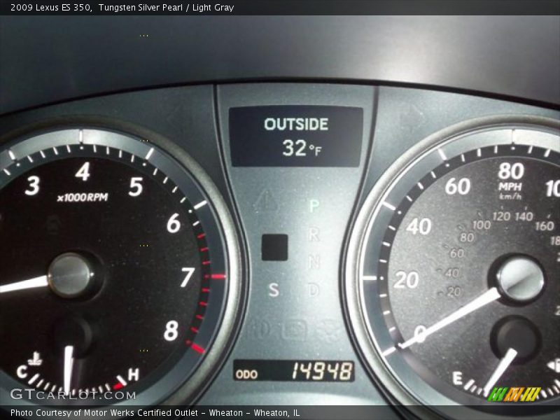 Tungsten Silver Pearl / Light Gray 2009 Lexus ES 350
