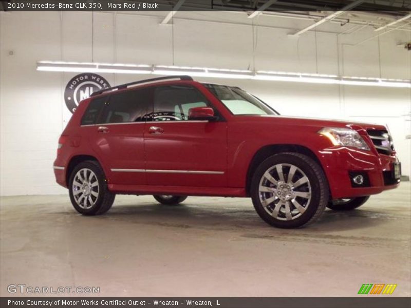 Mars Red / Black 2010 Mercedes-Benz GLK 350