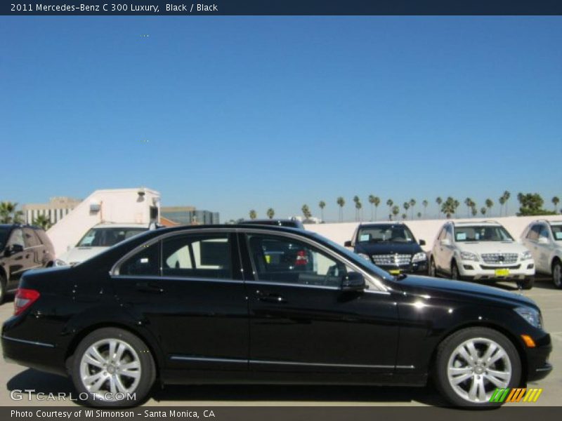 Black / Black 2011 Mercedes-Benz C 300 Luxury