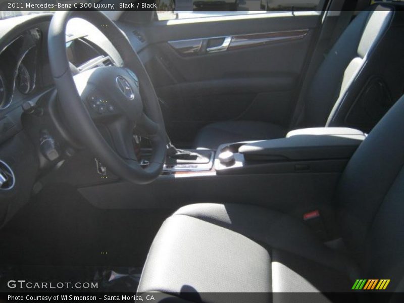 Black / Black 2011 Mercedes-Benz C 300 Luxury