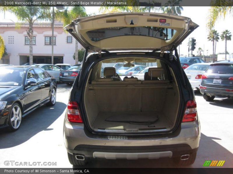 Sand Beige Metallic / Macadamia 2008 Mercedes-Benz ML 350 4Matic