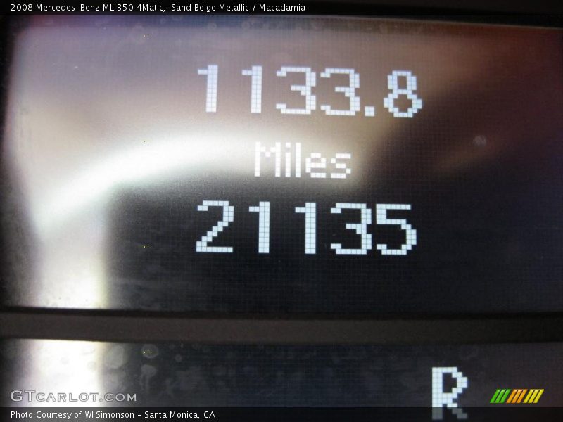 Sand Beige Metallic / Macadamia 2008 Mercedes-Benz ML 350 4Matic