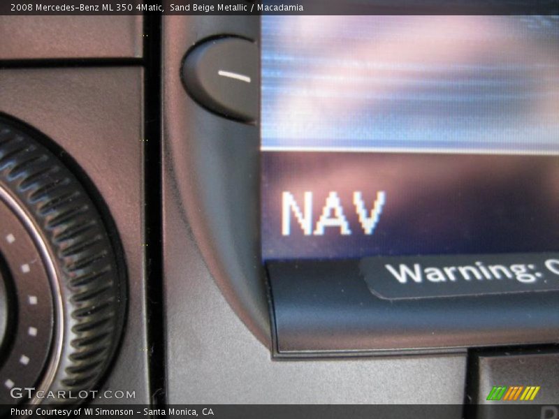 Sand Beige Metallic / Macadamia 2008 Mercedes-Benz ML 350 4Matic