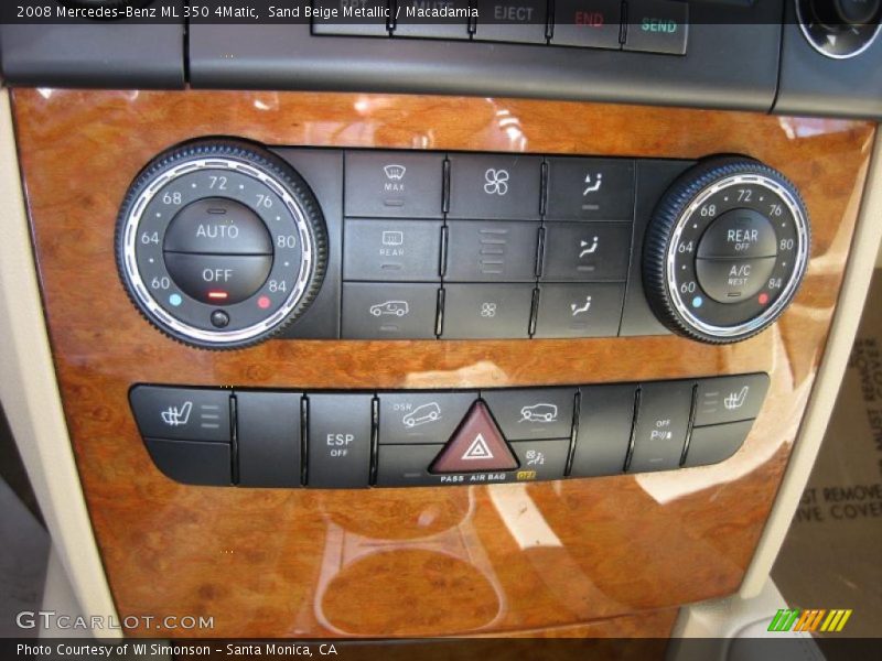 Sand Beige Metallic / Macadamia 2008 Mercedes-Benz ML 350 4Matic