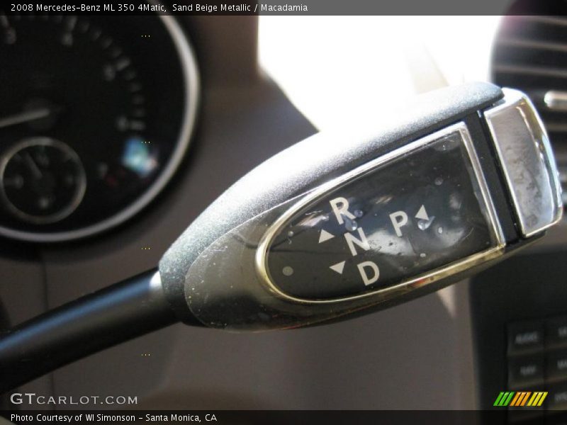 Sand Beige Metallic / Macadamia 2008 Mercedes-Benz ML 350 4Matic