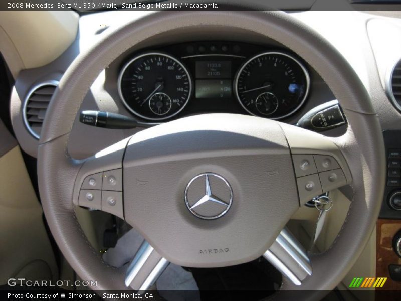 Sand Beige Metallic / Macadamia 2008 Mercedes-Benz ML 350 4Matic