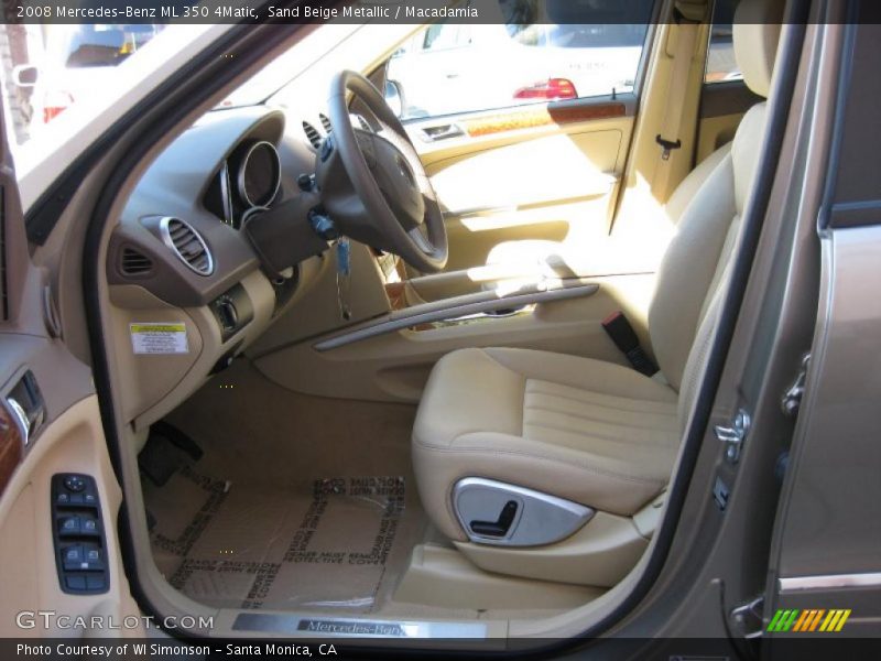 Sand Beige Metallic / Macadamia 2008 Mercedes-Benz ML 350 4Matic