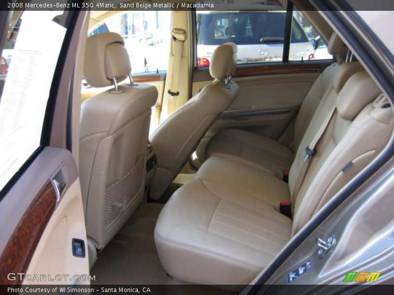 Sand Beige Metallic / Macadamia 2008 Mercedes-Benz ML 350 4Matic