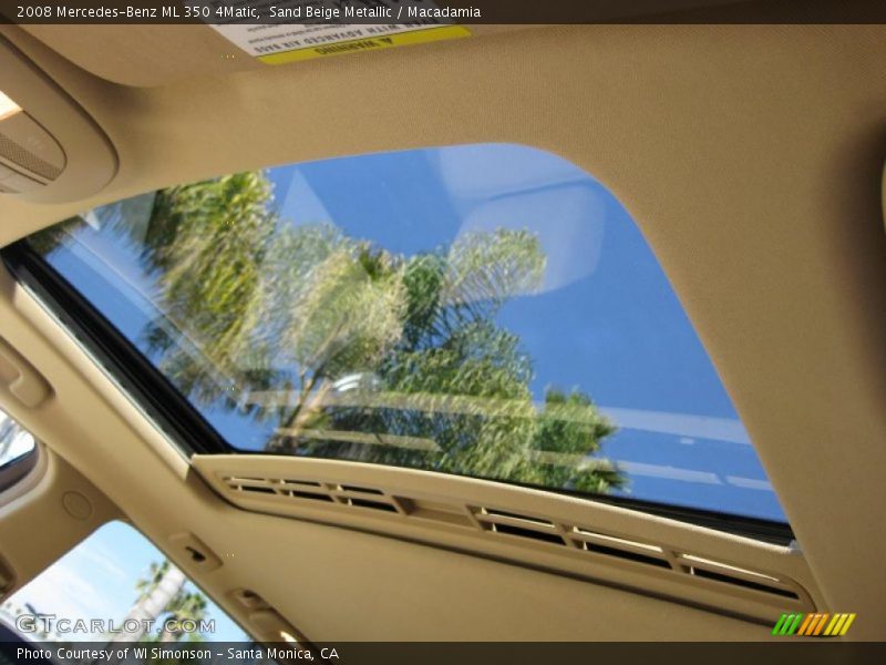 Sand Beige Metallic / Macadamia 2008 Mercedes-Benz ML 350 4Matic