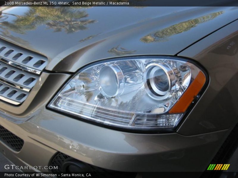 Sand Beige Metallic / Macadamia 2008 Mercedes-Benz ML 350 4Matic