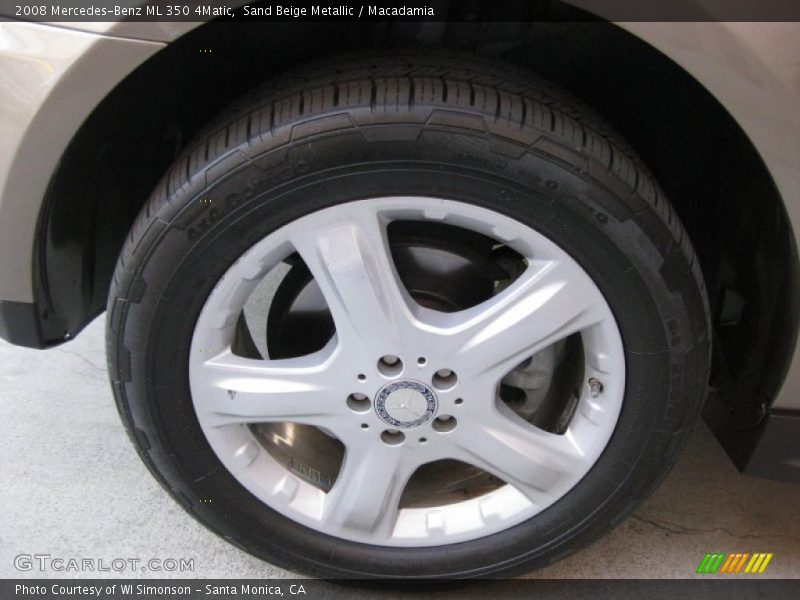Sand Beige Metallic / Macadamia 2008 Mercedes-Benz ML 350 4Matic