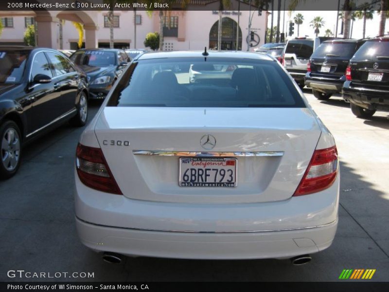 Arctic White / Black 2008 Mercedes-Benz C 300 Luxury
