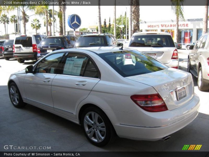 Arctic White / Black 2008 Mercedes-Benz C 300 Luxury