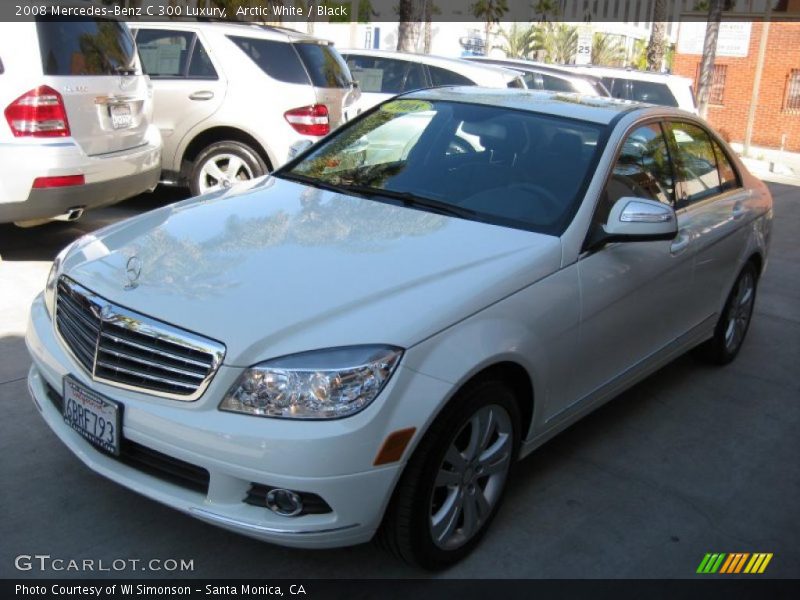 Arctic White / Black 2008 Mercedes-Benz C 300 Luxury