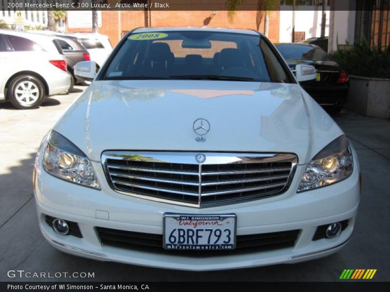 Arctic White / Black 2008 Mercedes-Benz C 300 Luxury