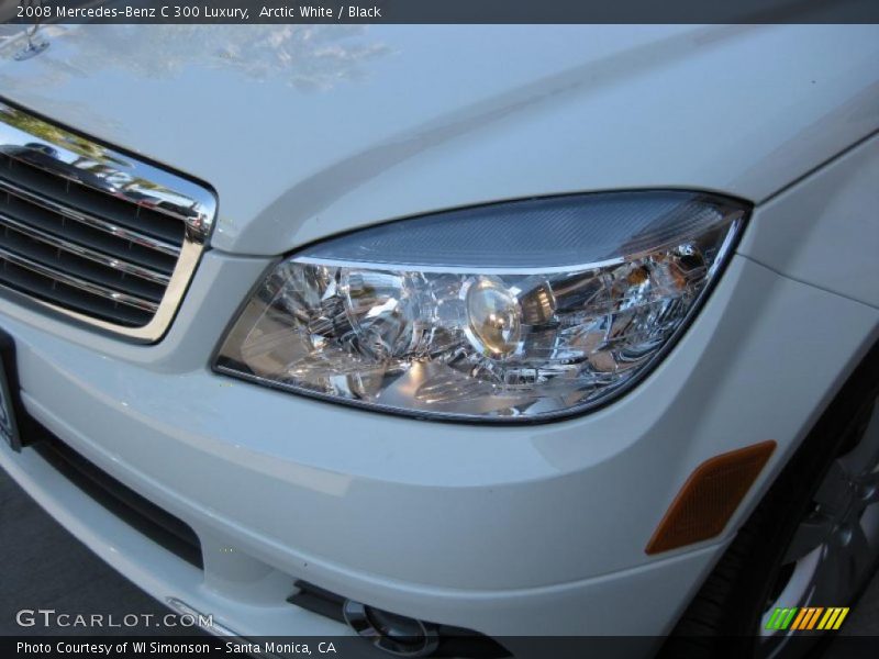 Arctic White / Black 2008 Mercedes-Benz C 300 Luxury