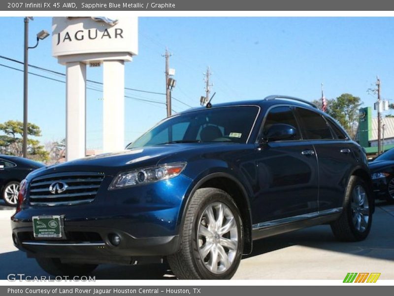 Sapphire Blue Metallic / Graphite 2007 Infiniti FX 45 AWD