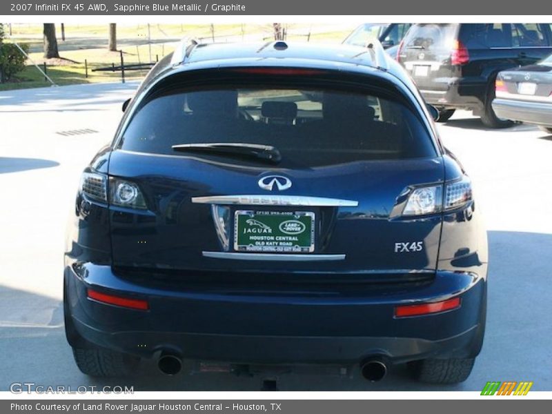 Sapphire Blue Metallic / Graphite 2007 Infiniti FX 45 AWD