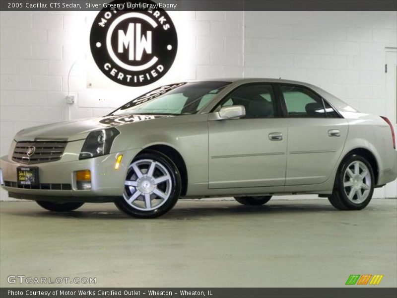 Silver Green / Light Gray/Ebony 2005 Cadillac CTS Sedan