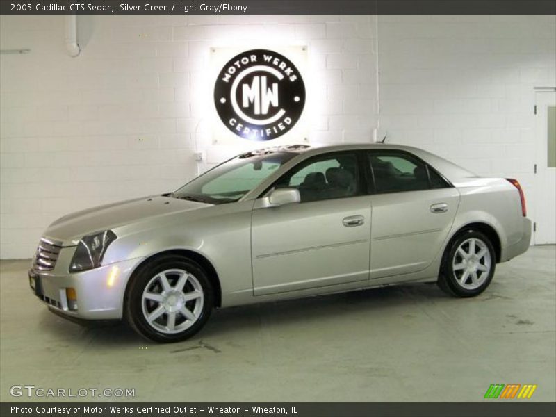 Silver Green / Light Gray/Ebony 2005 Cadillac CTS Sedan