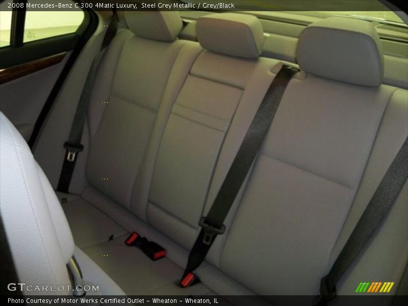 Steel Grey Metallic / Grey/Black 2008 Mercedes-Benz C 300 4Matic Luxury
