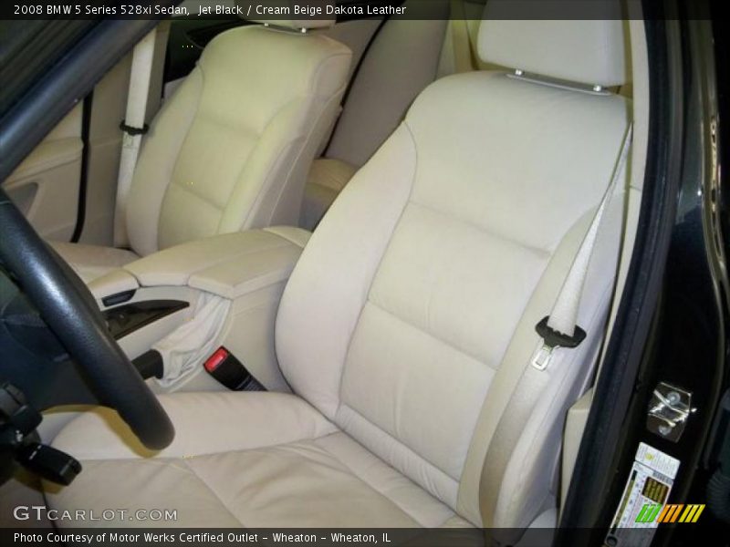  2008 5 Series 528xi Sedan Cream Beige Dakota Leather Interior