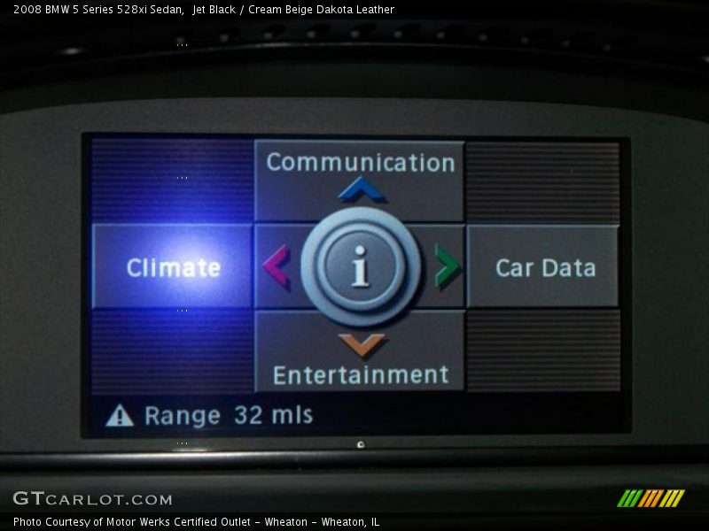 Jet Black / Cream Beige Dakota Leather 2008 BMW 5 Series 528xi Sedan