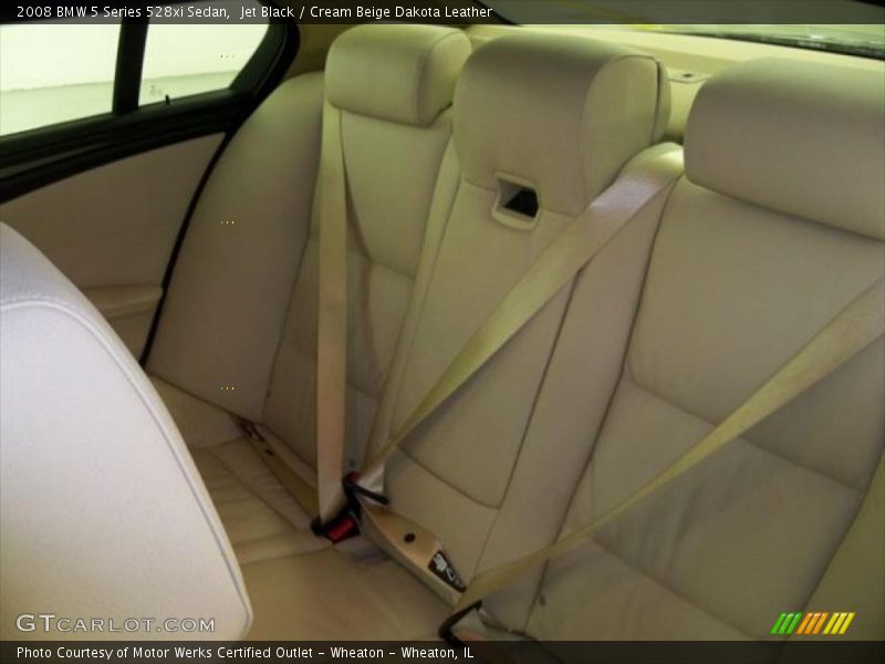 Jet Black / Cream Beige Dakota Leather 2008 BMW 5 Series 528xi Sedan