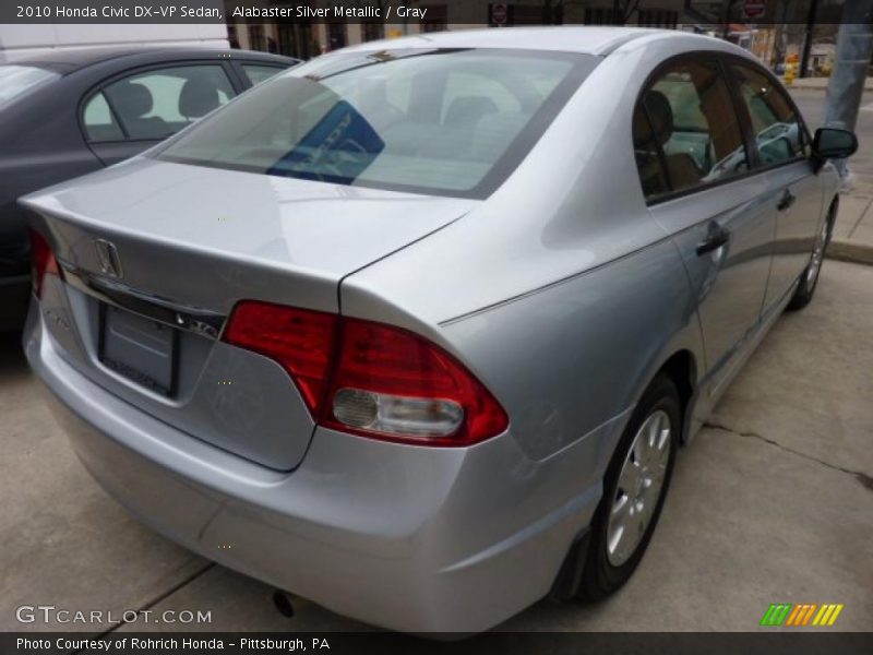 Alabaster Silver Metallic / Gray 2010 Honda Civic DX-VP Sedan